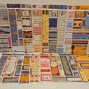 NWOY 18 Colorful Scrapbook Stickers Set